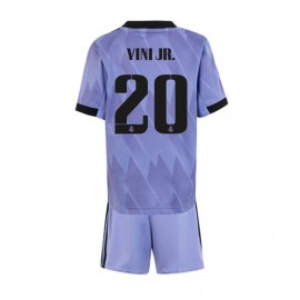 Real Madrid Vinicius Junior #20 Udebanetrøje Børn 2022-23 Kortærmet (+ Korte bukser)